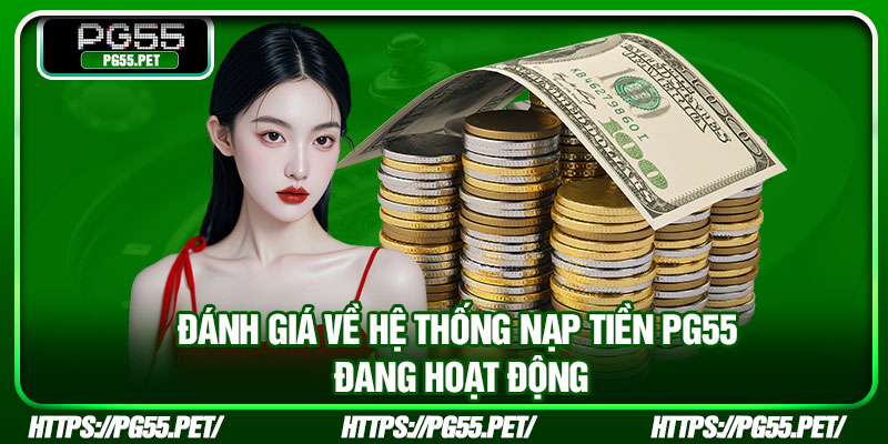Đánh giá về hệ thống nạp tiền PG55 đang hoạt động